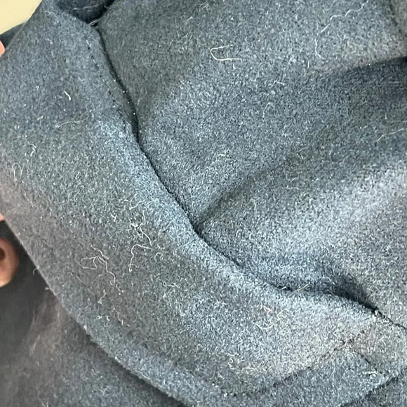 H&m‎ Black Belted Long Coat 4 - Picture 4 of 6